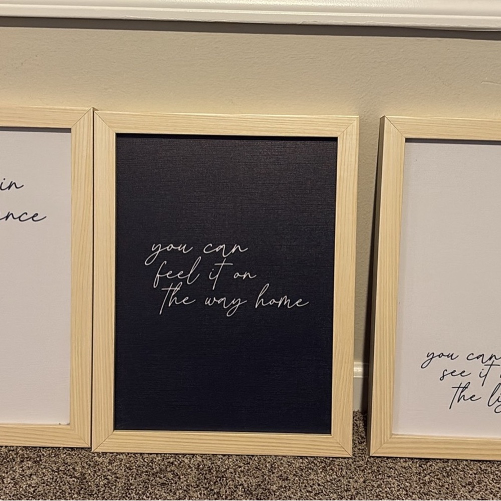 Set of Three Taylor Swift Framed Wall Art